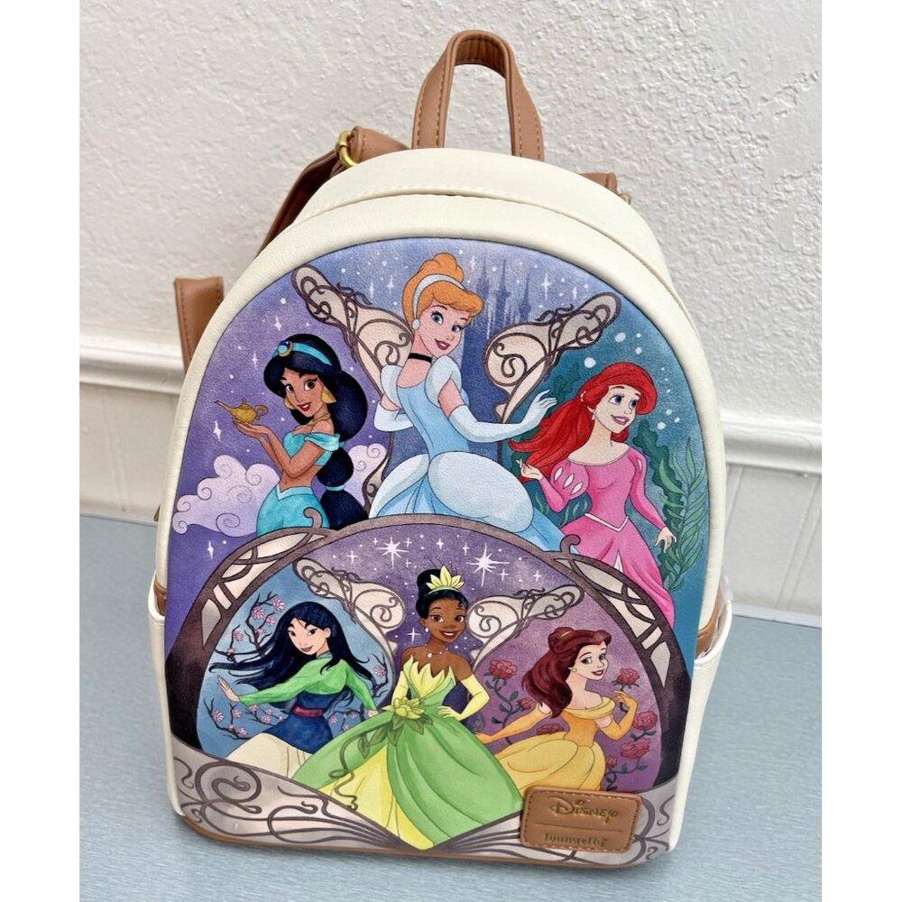 Loungefly Disney Princesses Mini Backpack NWT - Picture 2 of 16
